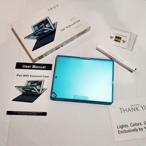 360X Keyboard Case for iPad - Blue